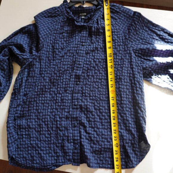 J. Crew Plaid Button Down size 16 - Picture 8 of 9